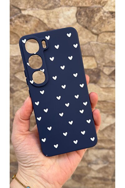 Vip Case Vivo V40 Lite 5g Compatible Mini White Heart Patterned Silicone Shoc...
