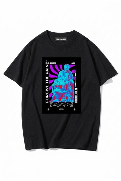 PERISENSE Unisex Γυναικεία/Ανδρικά με τύπωμα 100% Βαμβάκι Premium Χτενισμένα ...