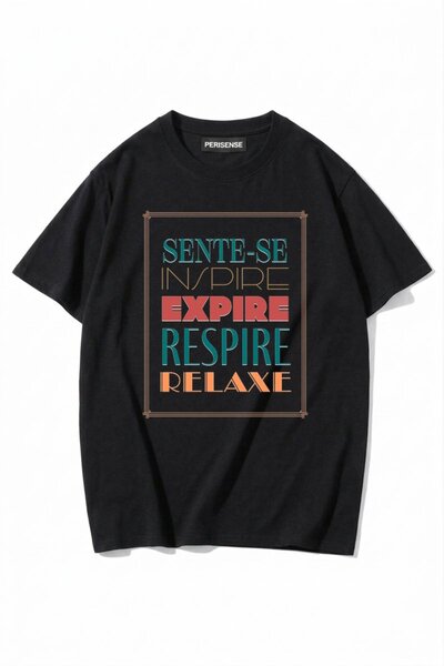 PERISENSE Unisex Γυναικεία/Ανδρικά με τύπωμα 100% Βαμβάκι Premium Χτενισμένα ...