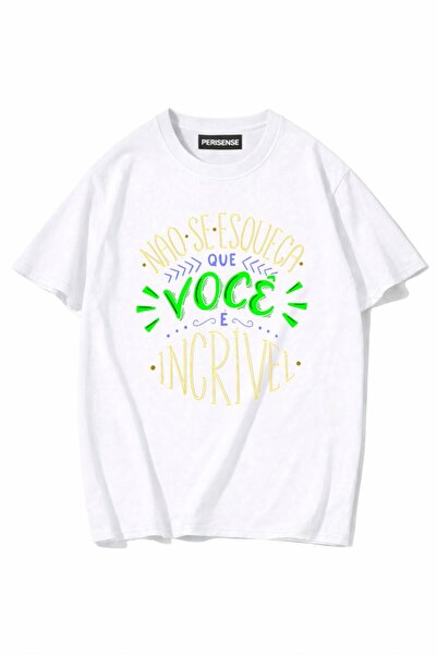 PERISENSE Unisex Γυναικεία/Ανδρικά με τύπωμα 100% Βαμβάκι Premium Χτενισμένα ...