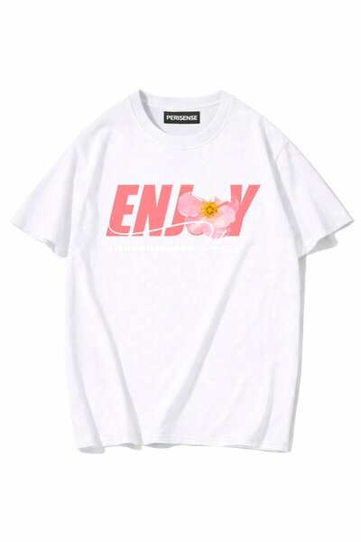 PERISENSE Unisex Γυναικεία/Ανδρικά με τύπωμα 100% Βαμβάκι Premium Χτενισμένα ...