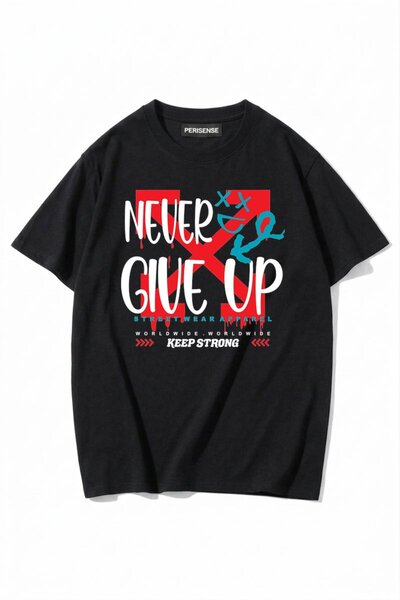 PERISENSE Unisex Women/Men Printed 100% Cotton Premium Combed Cotton Oversize...