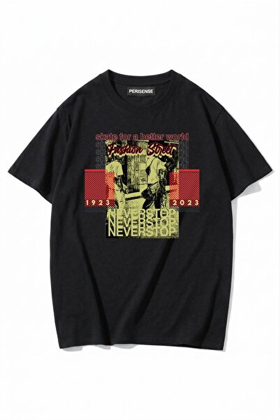 PERISENSE Unisex Γυναικεία/Ανδρικά με τύπωμα 100% Βαμβάκι Premium Χτενισμένα ...