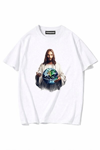 PERISENSE Unisex Γυναικεία/Ανδρικά με τύπωμα 100% Βαμβάκι Premium Χτενισμένα ...