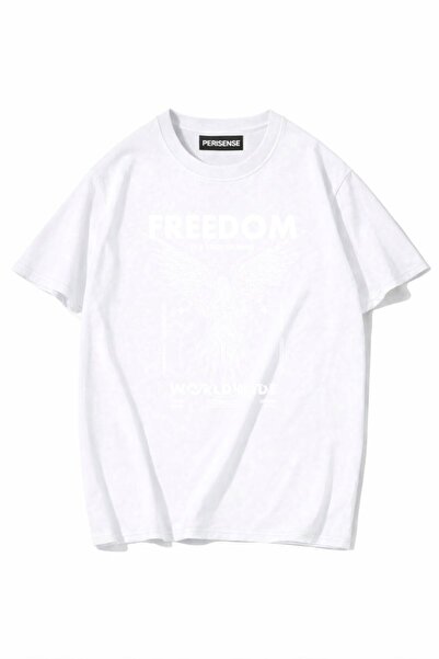 PERISENSE Unisex Γυναικεία/Ανδρικά με τύπωμα 100% Βαμβάκι Premium Χτενισμένα ...