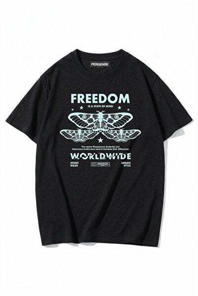 PERISENSE Unisex Γυναικεία/Ανδρικά με τύπωμα 100% Βαμβάκι Premium Χτενισμένα ...