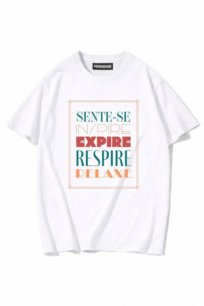 PERISENSE Unisex Γυναικεία/Ανδρικά με τύπωμα 100% Βαμβάκι Premium Χτενισμένα ...