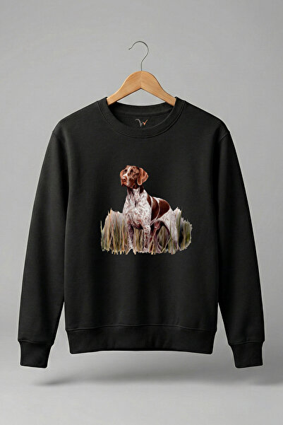 WİDİ Outdoor Hunting Pointer Köpek με τύπωμα 100% Βαμβάκι Regular Fit Crew Ne...