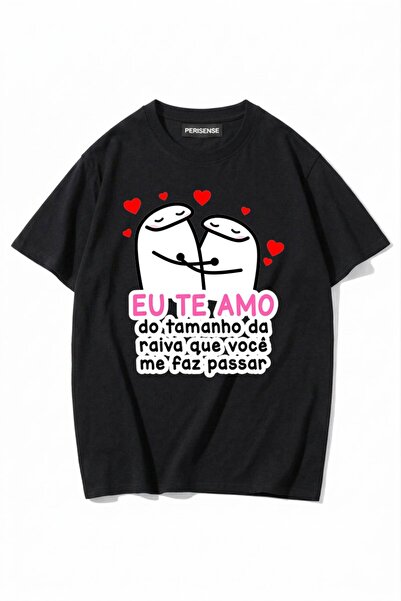 PERISENSE Unisex Γυναικεία/Ανδρικά με τύπωμα 100% Βαμβάκι Premium Χτενισμένα ...