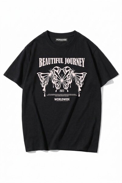 PERISENSE Unisex Γυναικεία/Ανδρικά με τύπωμα 100% Βαμβάκι Premium Χτενισμένα ...