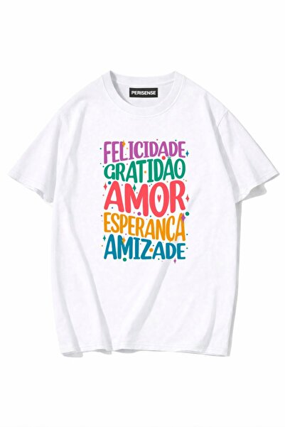 PERISENSE Unisex Γυναικεία/Ανδρικά με τύπωμα 100% Βαμβάκι Premium Χτενισμένα ...