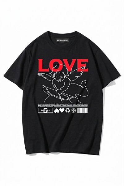 PERISENSE Unisex Γυναικεία/Ανδρικά με τύπωμα 100% Βαμβάκι Premium Χτενισμένα ...