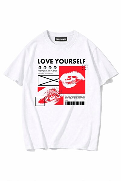 PERISENSE Unisex Γυναικεία/Ανδρικά με τύπωμα 100% Βαμβάκι Premium Χτενισμένα ...