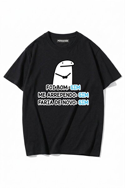 PERISENSE Unisex Γυναικεία/Ανδρικά με τύπωμα 100% Βαμβάκι Premium Χτενισμένα ...