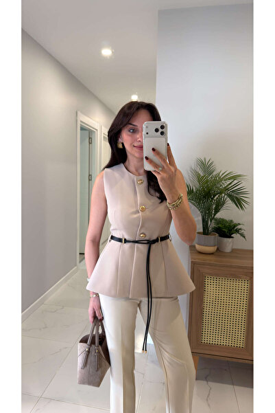 BİRCANÇİL أزرار ذهبية من حجر نيوفي، مجموعة من حزام قطعة سترة