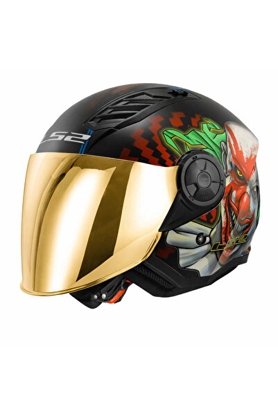 LS2 AIRFLOW 2 HAPPY DREAMS MAT KASK (SARI VİZÖR)