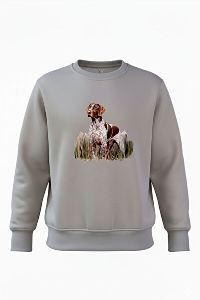 WİDİ Outdoor Hunting Pointer Köpek με τύπωμα 100% Βαμβάκι Regular Fit Crew Ne...