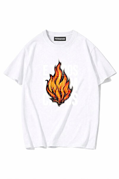 PERISENSE Unisex Γυναικεία/Ανδρικά με τύπωμα 100% Βαμβάκι Premium Χτενισμένα ...