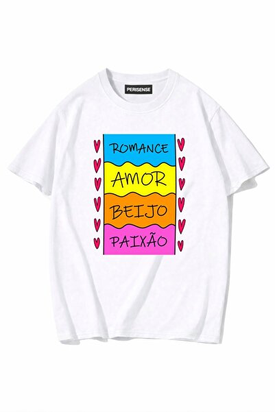 PERISENSE Unisex Γυναικεία/Ανδρικά με τύπωμα 100% Βαμβάκι Premium Χτενισμένα ...