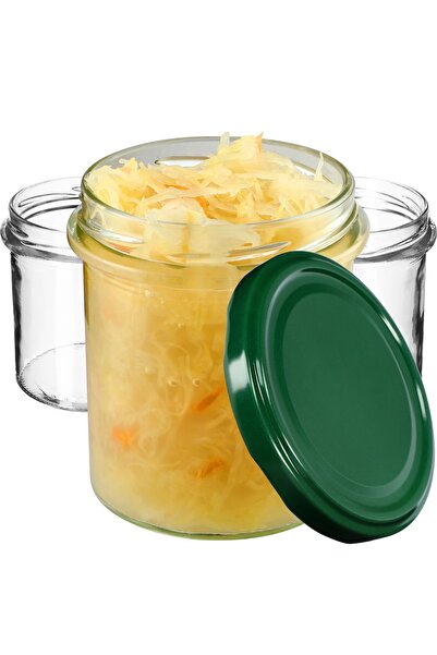 KADAX 10 buc. Borcane 350 ml pentru miere, gemuri, capace, Fi 82