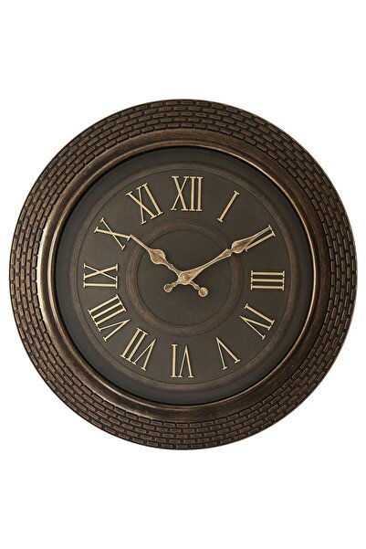 Maple Leaf Home PVC Wall Clock, 40 cm, Brown