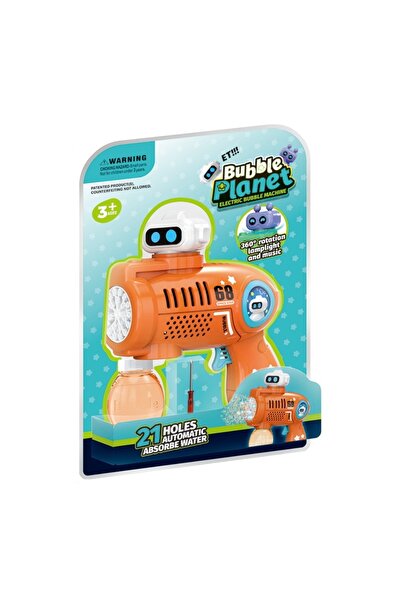 JIADIHONG Αυτόματο πιστόλι σαπουνόφουσκας με 21 τρύπες, ήχους και φώτα