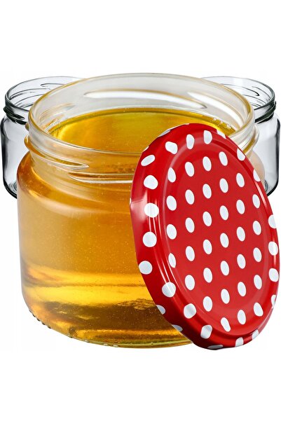 KADAX 10 buc. Borcane 330 ml / 300 ml pentru miere, gemuri, sticlă cu capac F...