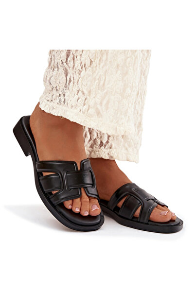 BOTO Pantofi sport damă cu toc jos, negri, Lorania, 42