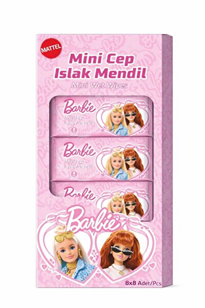 mattel Barbie Islak Mini Cep Mendili 8'li
