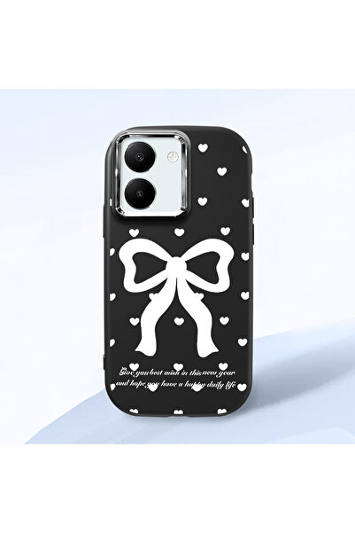 Hontinga حافظة هاتف من السيليكون الناعم باللون الأسود متوافقة مع كاميرا Vivo ...