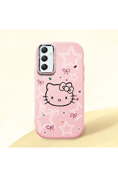 Hontinga Samsung Galaxy A34 Uyumlu Hello Kitty Desenli Kamera Korumalı Pembe ...