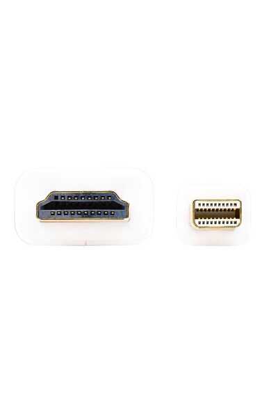 trands كابل Mini DisplayPort إلى HDMI ذكر-ذكر يدعم دقة 1080p بطول مترين
