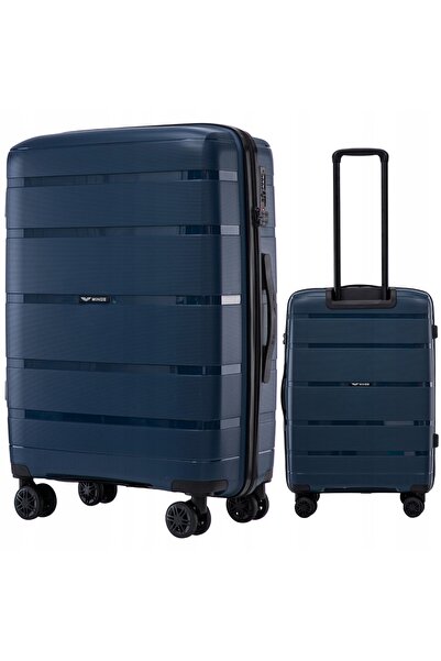 wings Valiză de călătorie medie XL pe 4 roți, bagaj în carouri , încuietoare ...