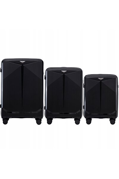 wings Set of 3 Unbreakable Travel Suitcases with TSA Lock – Luggage Set (S/M/L)