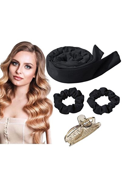 Arabest طوق رأس لتجعيد الشعر بدون حرارة للشعر الطويل، شريط تجعيد مخملي مع مشا...