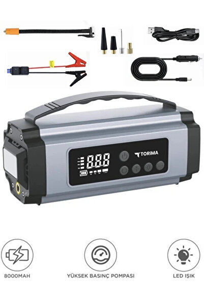 Blackbird Game Center APS-01 Taşınabilir Lastik Şişirme Pompası ve 8000mAh Ak...