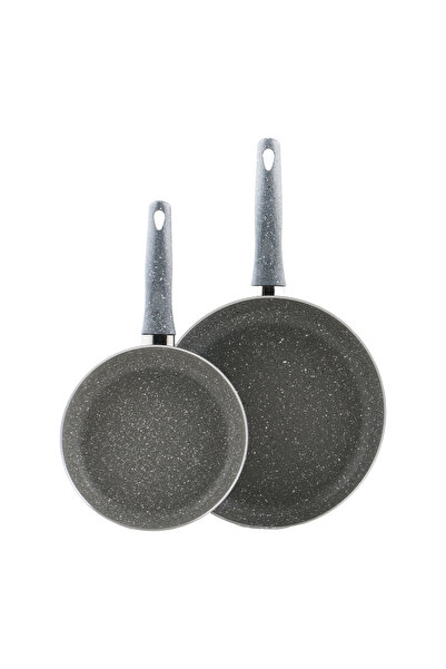 Att Morelli Granite Fry Pan 2pcs Light Grey