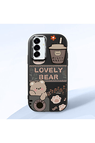 Hontinga حافظة هاتف سامسونج جالاكسي A56 متوافقة مع الكاميرا، مصنوعة من السيلي...