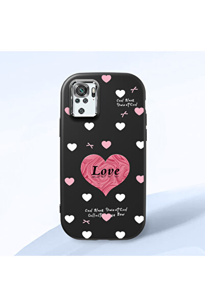 Hontinga Redmi Note 10S Compatible Camera Protected Black Soft Silicone Phone...