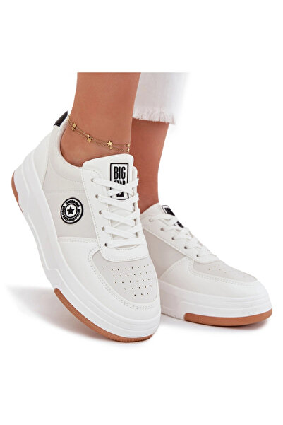 Big Star Shoes Women's Platform Sneakers Big Star RR274572 HI-POLY SYSTEM Whi...