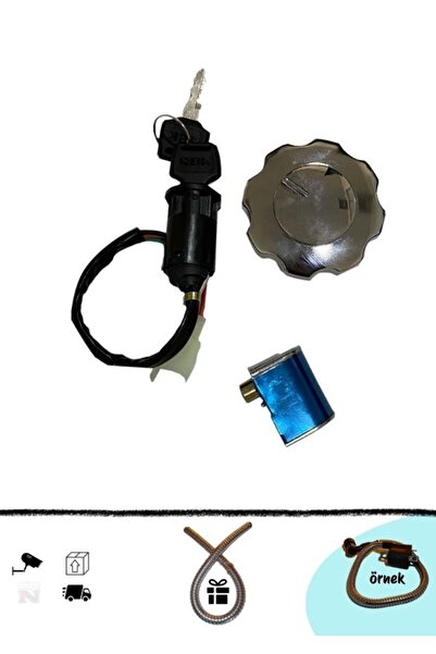 rbk CG Kontak Depo Kapak Gidon Kilidi Seti (+buji kablo kılıfı)