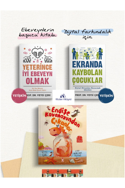 Timaş Yayınları Ekranda Kaybolan Çocuklar, Yeterince İyi Ebeveyn Olmak, Endiş...