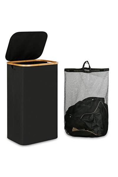 Arabest Foldable laundry Hamper with Lid and Removable Inner Bags, 110L Large...