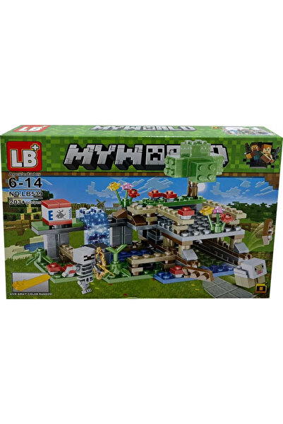 LEGO LB+ Set de construcții My World of Minecraft cu efecte de lumină și pies...