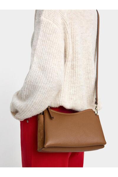 PARFOIS Kadın Deri Efektli Omuz Çantası