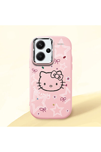 Hontinga Redmi Note 13 Pro Plus 5G Uyumlu Hello Kitty Kamera Korumalı Pembe Y...