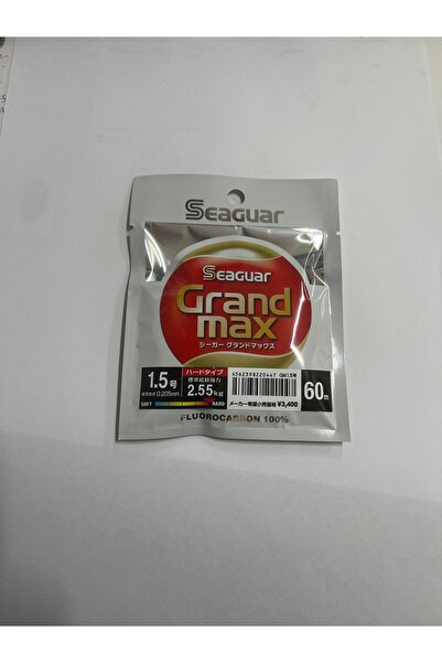 seaguar Grandmax Hard 100/100 0.205MM Flora Carbon Misina 60 Mt