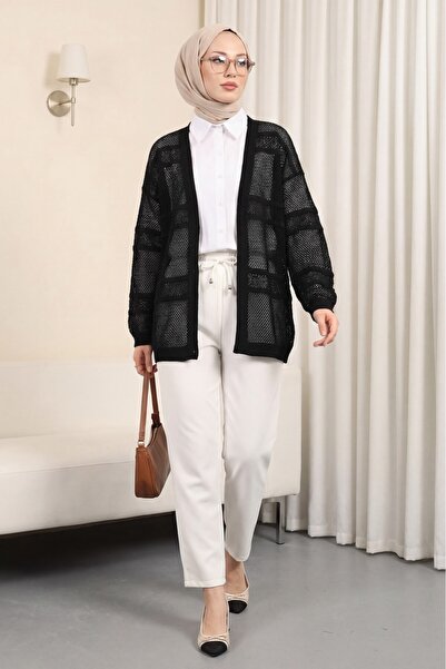 HİJABAYA Με σχέδιο δαντελωτή πλέξη Πλεκτά Ζακέτα