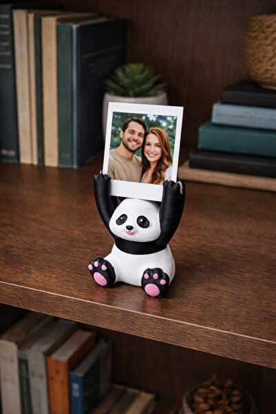Rex Aksesuar Sevimli Panda Fotoğraf ve Not Tutucu 1 Adet – Dekoratif Masa Üst...