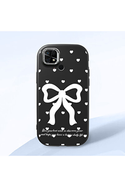 Hontinga حافظة هاتف من السيليكون الناعم باللون الأسود متوافقة مع كاميرا Redmi...